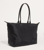 Harrods medium nylon tote bag with leather trim - British product