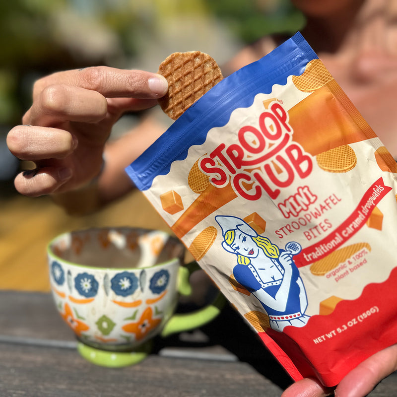 Stroop Club organic mini stroopwafels 150g (British brand)