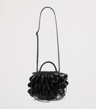 LOEWE Leather Shell Bucket Bag with woven texture, imported from the UK