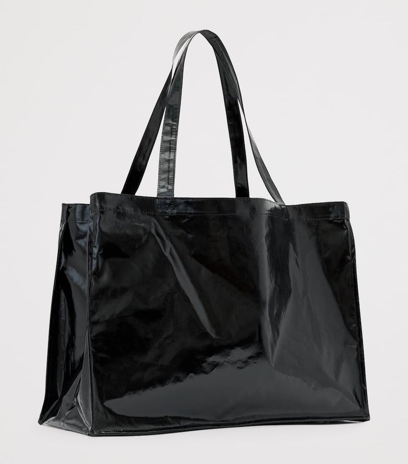 AllSaints large laminated tote bag in recycled polyester - British product
