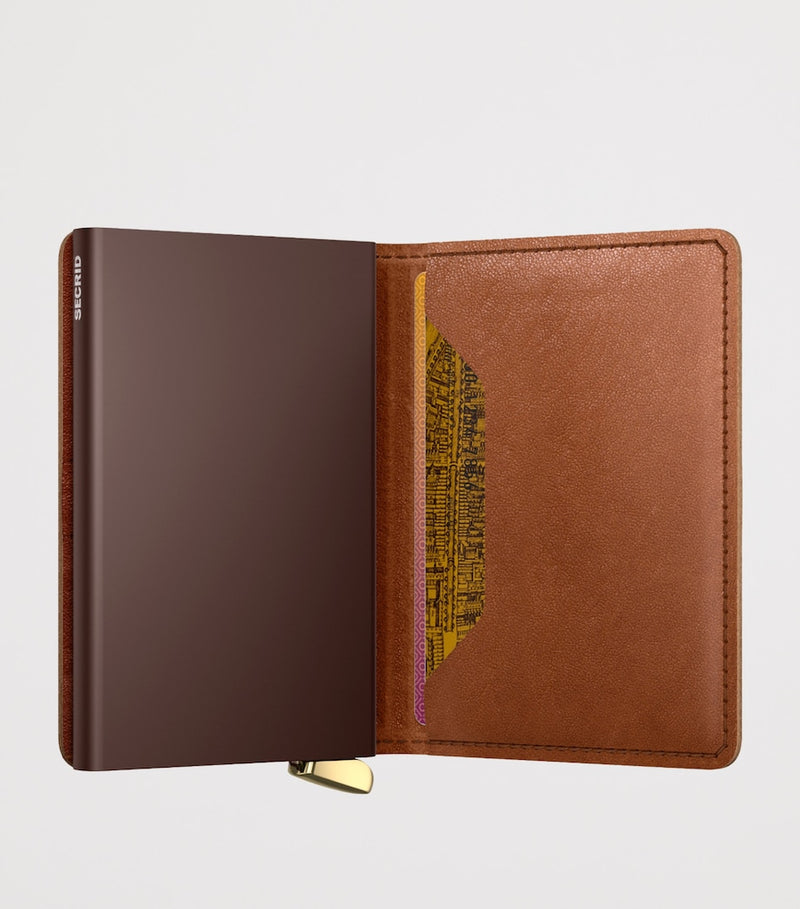 Secrid embossed leather Slimwallet card holder, imported from the UK