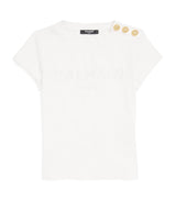 Balmain Kids Button-Detail T-Shirt 4-14 Years