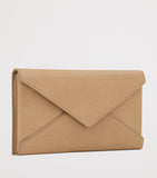 Saint Laurent Large Leather Letter Flap Wallet, imported from the UK
