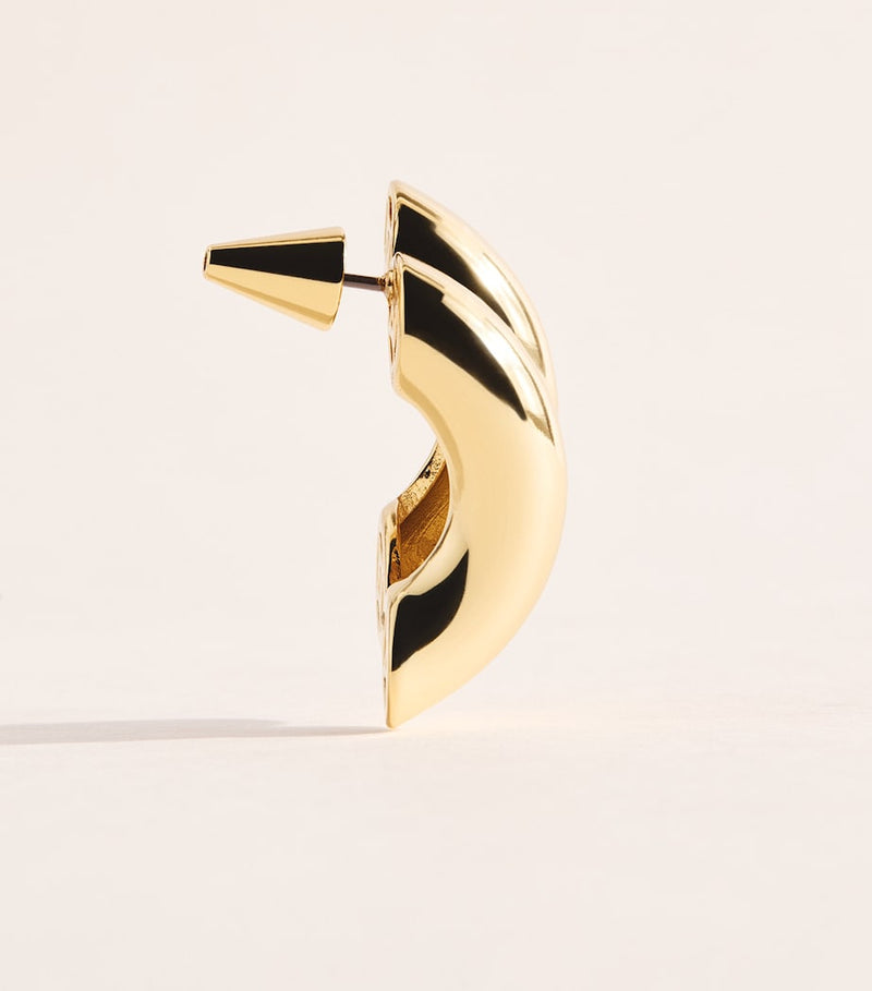 Eddie Borgo Torsade stud earrings gold-plated brass - British product