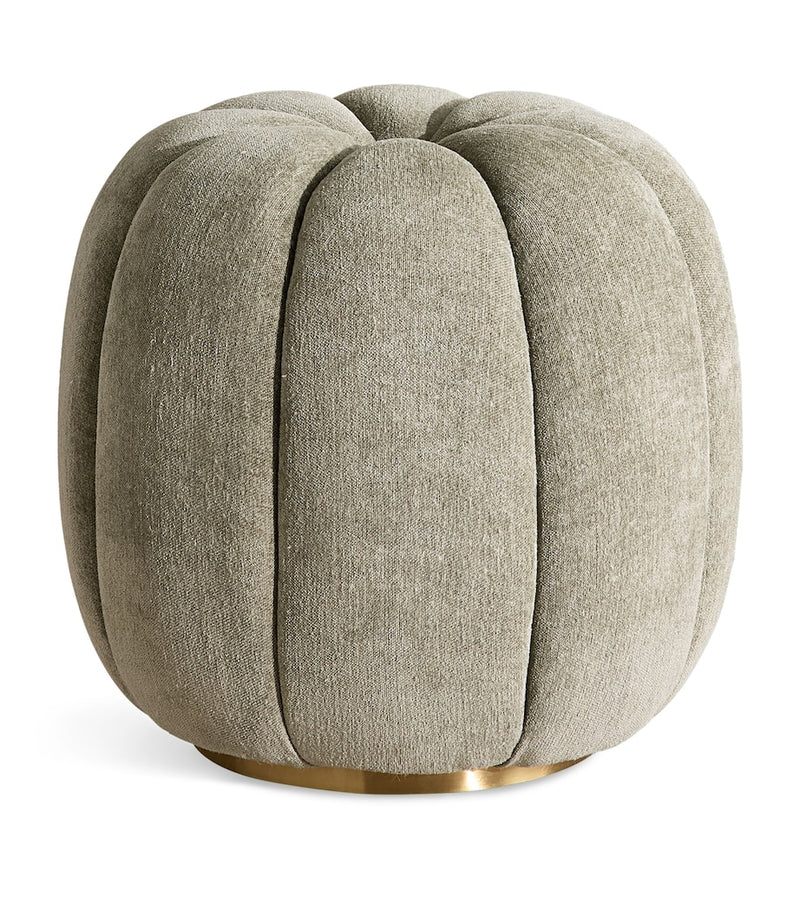 Repose-pieds Sofia en chenille de lin Soho Home - Produit britannique