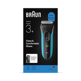 Holland & Barrett Braun Series 3+ Electric Shaver, Precision Trimmer, Wet & Dry, 3040S, Blue- Buy online at McGrocer
