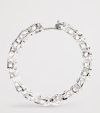 Harrods white gold diamond hoop earrings 9.50ct (British brand)