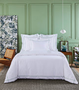 Harrods Yves Delorme Cotton Athena Super King Duvet Cover 260cm x 220cm- Buy online at McGrocer