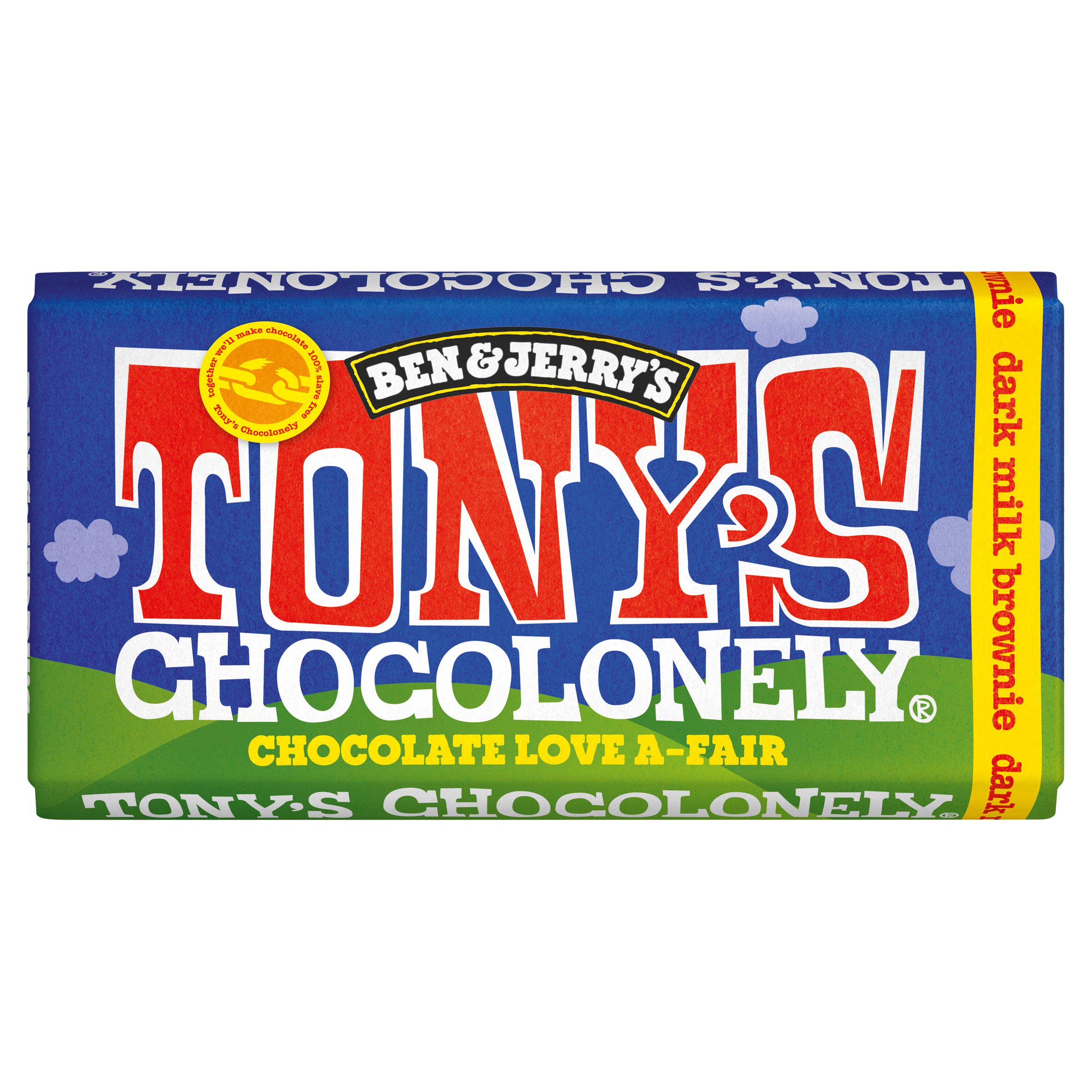 Tony's Chocolonely Chocolate Love A-Fair Dark Milk Brownie 180g GOODS Sainsburys