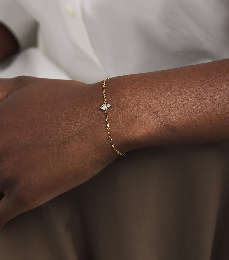Emily P. Wheeler Tilly bracelet yellow gold and diamond, UK version