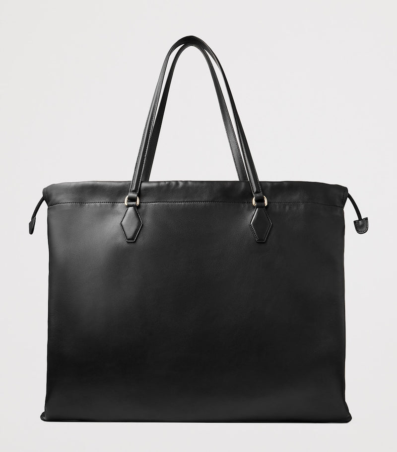 Jimmy Choo leather drawstring tote bag large - British product