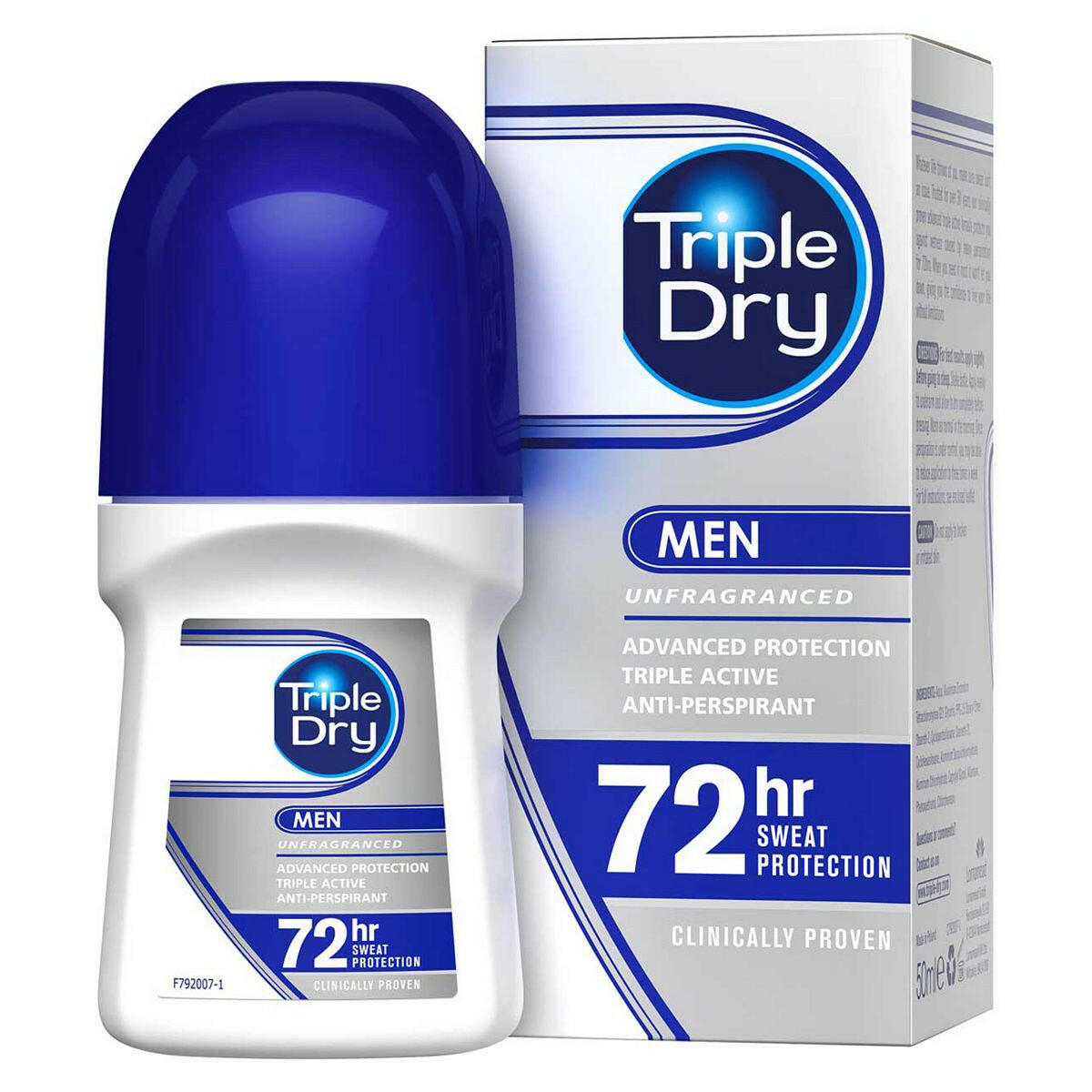 Triple Dry Men's Anti Perspirant Roll On 50ml GOODS Boots