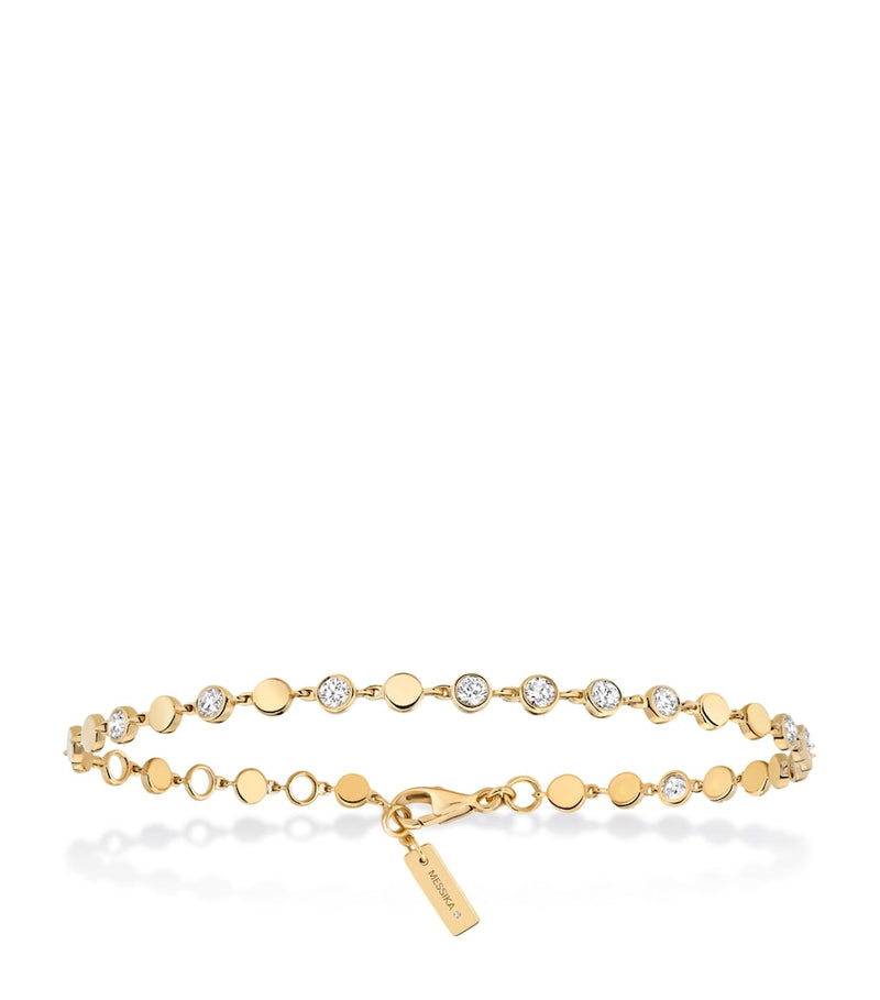 Messika D-Vibes yellow gold diamond bracelet 0.45ct, UK version