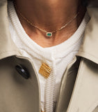 SHAY Mini Me necklace emerald diamond 0.5cm - British product