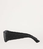Bottega Veneta Intrecciato rectangular sunglasses, UK version