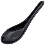 Black melamine rice spoon for serving, imported from the UK
