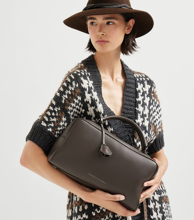 Brunello Cucinelli leather explorer bag - British product