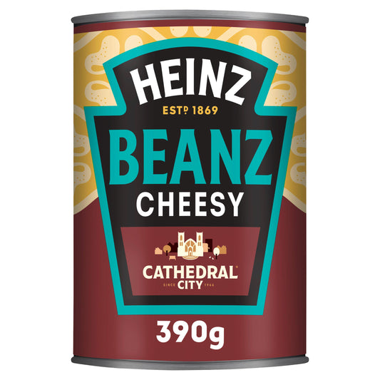 Heinz Cathedral City Cheesy Tinned Baked Beans 390g GOODS Sainsburys   