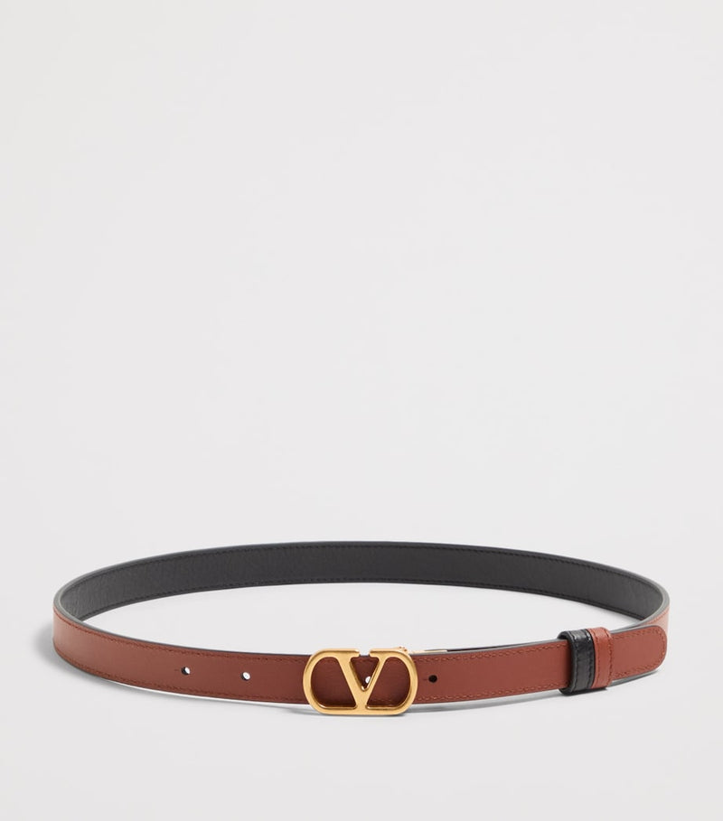Valentino Garavani reversible VLogo belt calfskin leather, UK version
