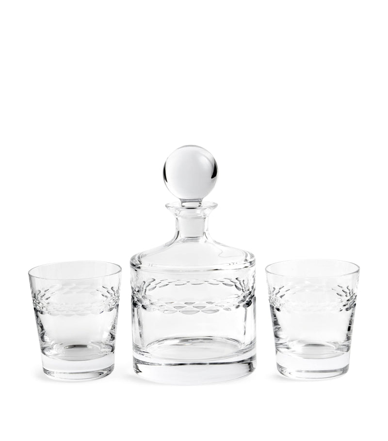 Wedgwood Crystal Neo decanter and tumbler set (British brand)