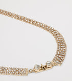 Marina Rinaldi rhinestone-embellished strand necklace, imported from the UK