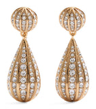 Valentino Garavani crystal teardrop earrings 3cm, imported from the UK