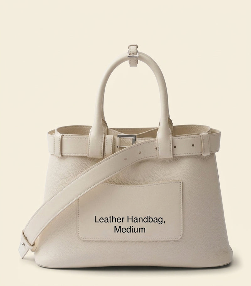 Prada medium leather buckle tote bag - British product