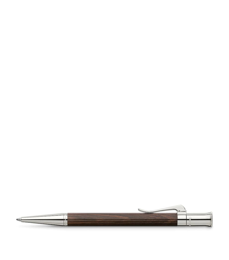 Graf von Faber-Castell wood and platinum-plated ballpoint pen, UK version