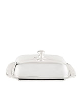 Harrods Greggio Silver Plated Georgian Rectangular Butter Dish- Buy online at McGrocer