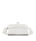 Greggio silver plated Georgian rectangular butter dish, UK version