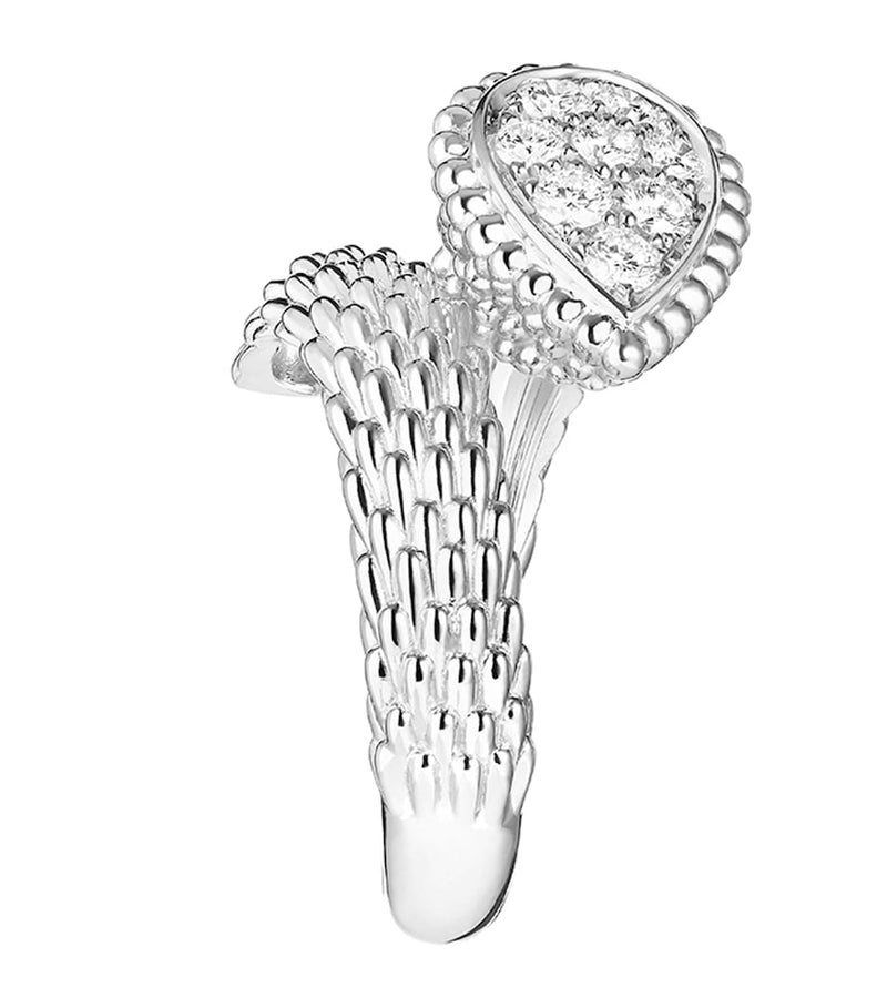 Boucheron small white gold Serpent Bohème ring (British brand)