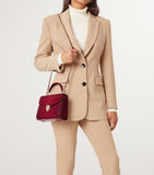Aspinal of London Mayfair midi top-handle bag, imported from the UK
