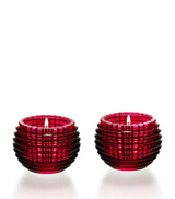 Harrods Baccarat Eye Red Photophore Votives Crystal Votive Candle Holders Set of 2- Buy online at McGrocer