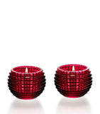 Baccarat Eye Red Photophore Votives Set of 2 - British product