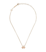 Harrods Chopard Rose Gold and Diamond Happy Hearts Wings Necklace- Buy online at McGrocer