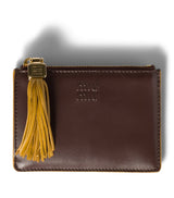 Harrods Miu Miu Calfskin Tassel Card Holder- Buy online at McGrocer