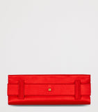 Balmain satin Anthem clutch bag zebra print, imported from the UK