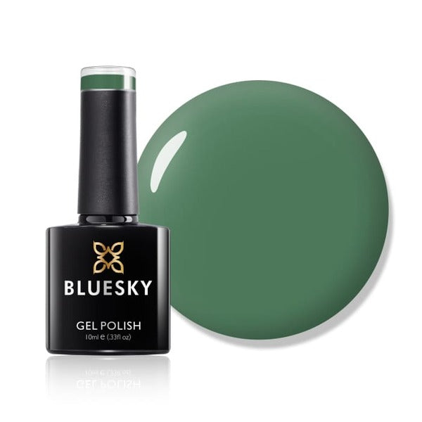 Bluesky gel polish Jade green shade - British product