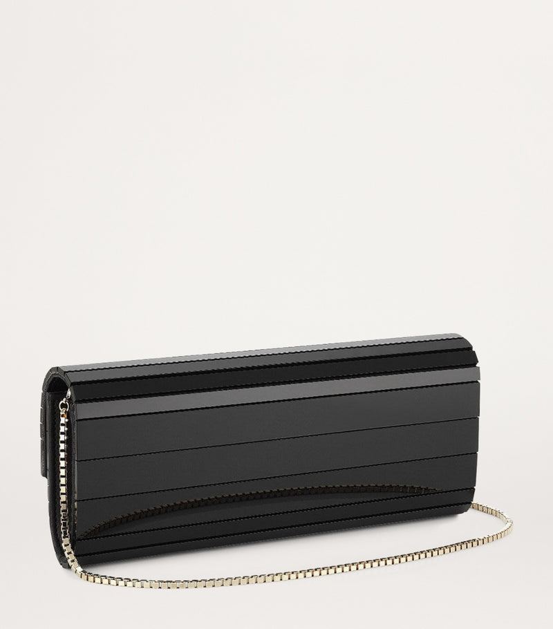 Jimmy Choo Sweetie clutch bag acrylic chain strap - British product