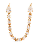 Harrods Anita Ko Yellow Gold and Diamond Double-Pierced Loop Single Earring- Buy online at McGrocer