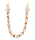 Anita Ko double-pierced loop earring with diamonds, UK version