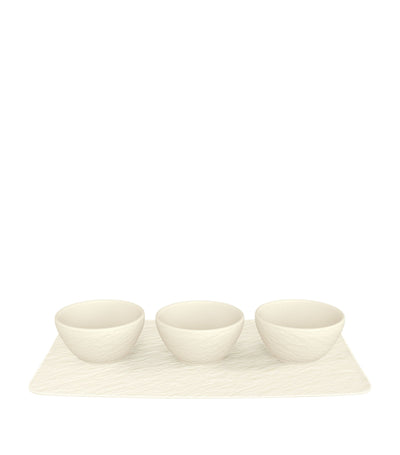 Villeroy & Boch Manufacture Rock طقم غمس من 3 قطع