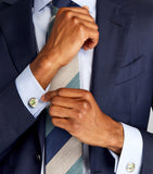 Deakin & Francis sterling silver UFO cufflinks - British product