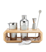 Harrods Baccarat Octogone Stand Cocktail Bar Accessories Set- Buy online at McGrocer