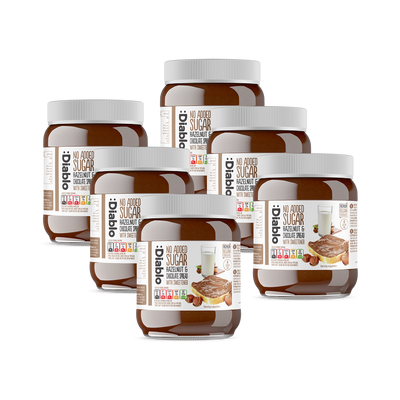 Holland & Barrett Diablo No Added Sugar Hazelnut Chocolate Spread 350g Pack of 6- Buy online at McGrocer
