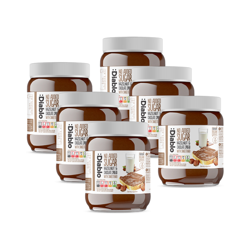 Diablo no added sugar hazelnut chocolate spread 350g - British product