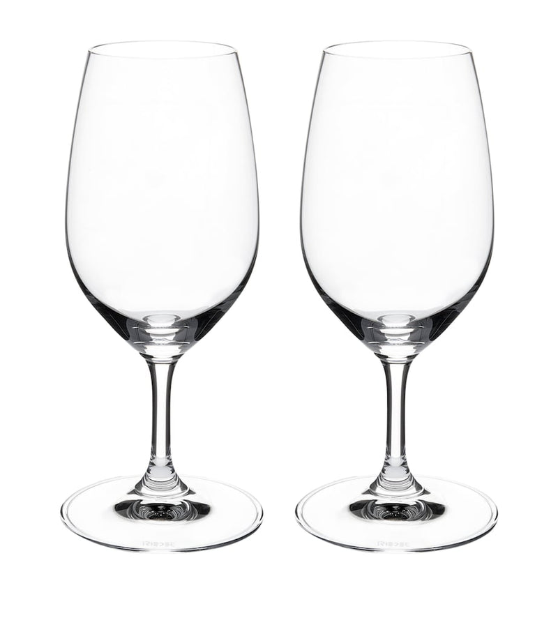 Riedel Vinum port glasses set of 2 crystal (British brand)