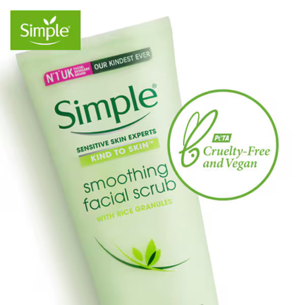 Simple Smoothing Facial Scrub 75ml (British brand)
