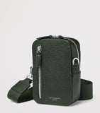 Aspinal of London leather Reporter North South cross-body bag, imported from the UK