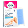 Veet Sensitive Wax Strips Legs Body 40 pack (British brand)